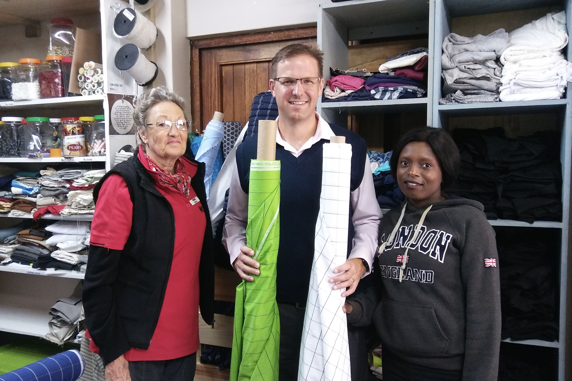 Fabric Donation Gives Haberdashery Project A Lift - Hillcrest AIDS Centre Trust News